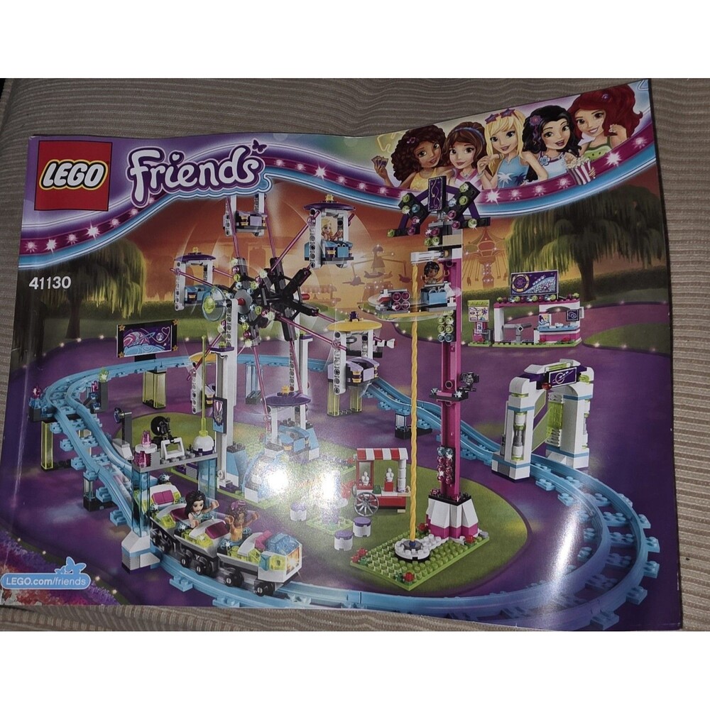 LEGO Friends 41130 Amusement Park Roller Coaster Bulk Parts Lot w/ Minidolls